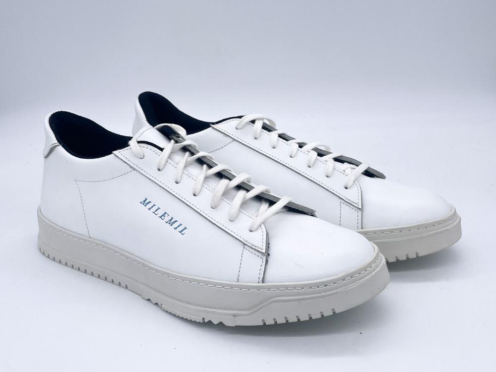 chaussures en cuir blanc made in france
